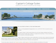 Tablet Screenshot of captainscottagegrandhaven.com